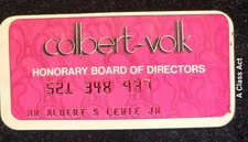 colbert-volk  Charge Card.  Princess size. Our cc2333