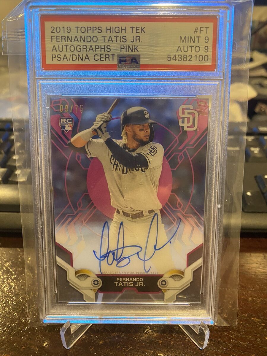 2019 topps high tek TATIS Jr. RC auto 75