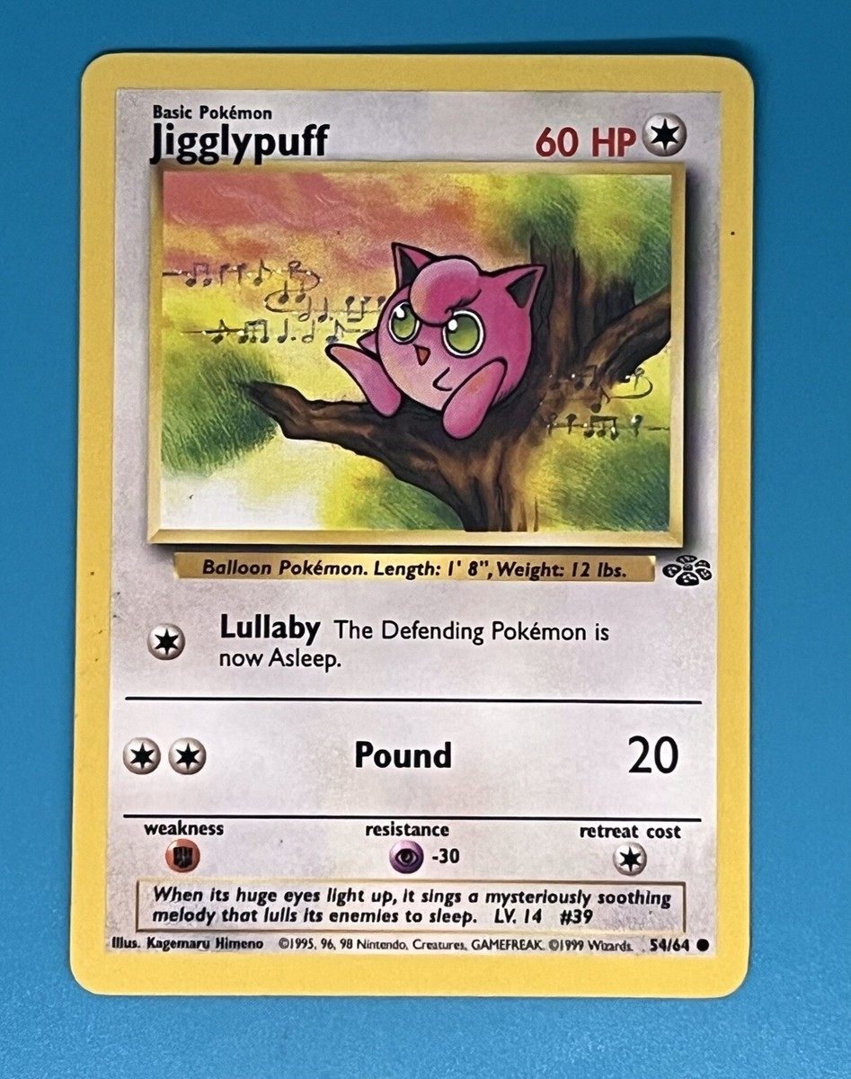 Pokémon TCG Jigglypuff Jungle 54/64 Regular Unlimited Common | eBay