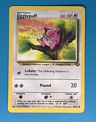 Pokmon TCG Jigglypuff Jungle 54/64 Regular Unlimited Common | eBay