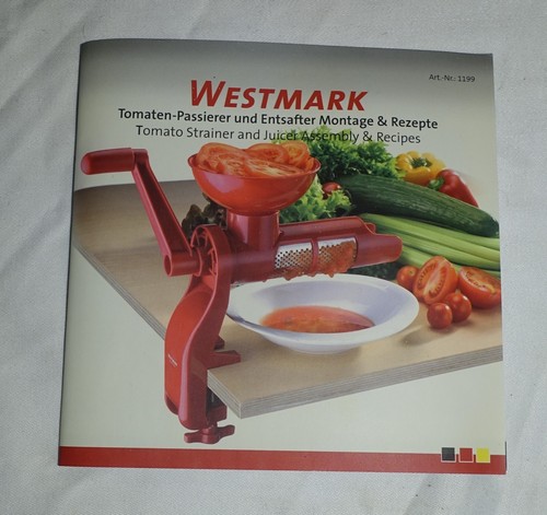 Westmark tomato Strainer and Juicer Manual Home Kitchen Tool - Picture 4 of 6