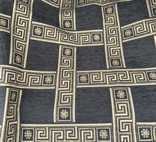 Gray Gold Chenille Upholstery Brocade Jacquard Fabric 50 width Sold By Yard