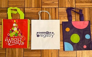 Toys ‘R’ Us - Babies ‘R’ Us Gift Bag Collection - Lot of 3 -Reusable -inc. X-mas