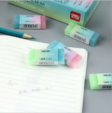Soft Durable Flexible Cube Cute Colored Pencil Rubber Erasers For School Kids