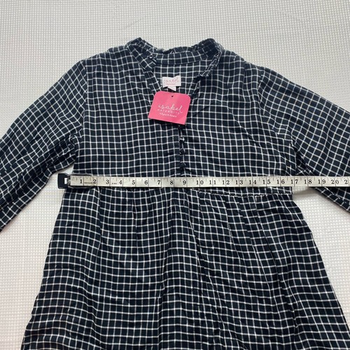 Isabel Maternity Women’s Size Small Long Sleeve V-Neck Top Black White Checkered - Picture 6 of 9