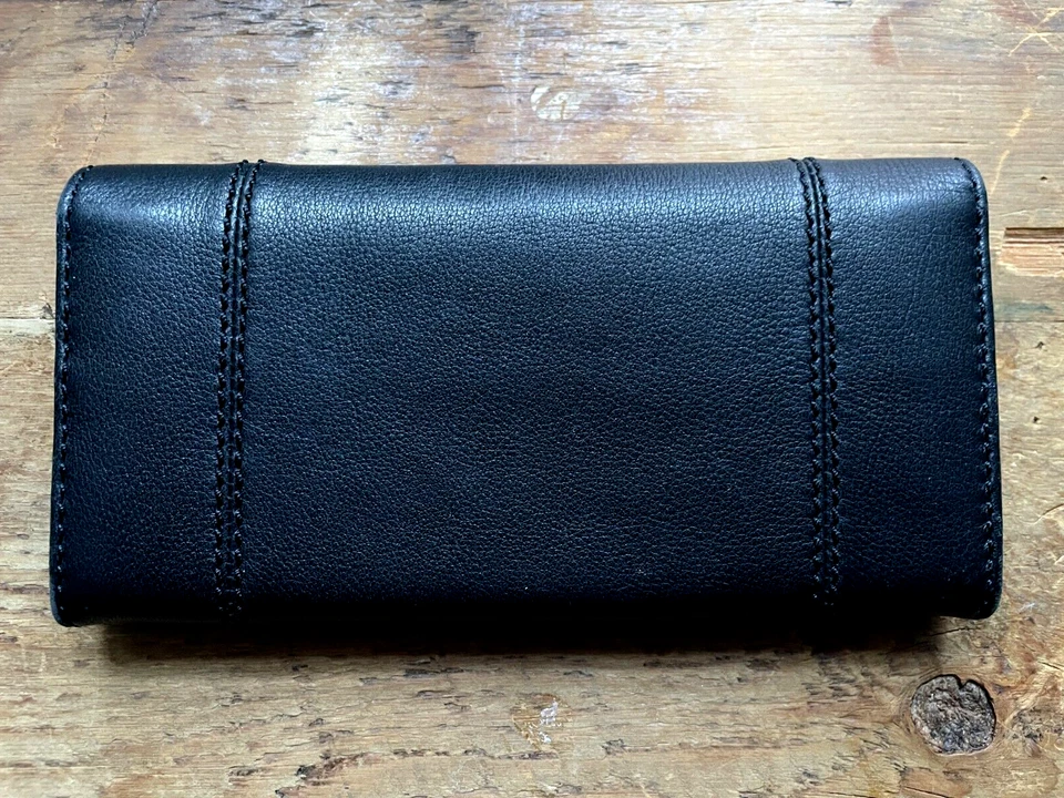 SONIA RYKIEL Cartera Cuero Negro 8"x4"x3/4" Pagado 320 Foto 3 de 4