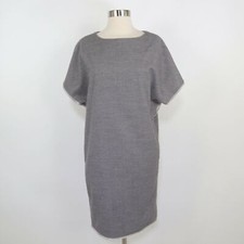 Blaque Label Shift Dress Wool Womens XS NEW Heather Gray Lagenlook Oversized SS