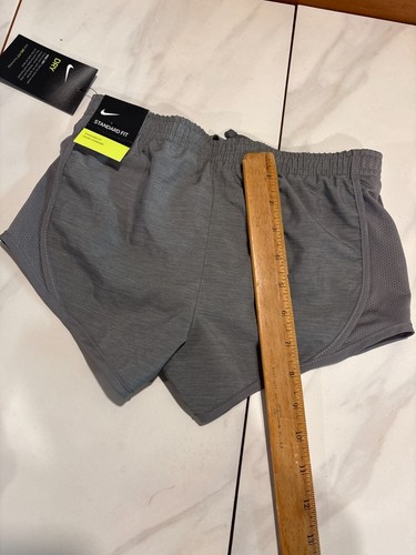 Nike Youth Girls Gray Tempo Dri Fit Running Shorts 848196-056 Size XS NWT - Picture 6 of 7