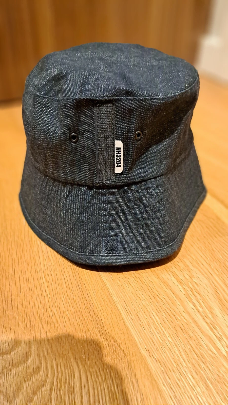 Neighborhood Plain 100% Cotton Military Bucket Hat Indigo Blue Deadstock