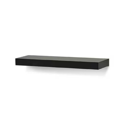 Mini Avalon 6 In. X 20 In. X 1.5 In. Black Floating Shelf MDF with Veneer Overla