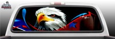 American Eagle Abstract Graffiti Perf Rear Window Graphic Decal SUV Truck Car