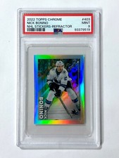 2022 Topps Chrome NHL NICK BONINO #403 Refractor PSA-9 San Jose SHARKS
