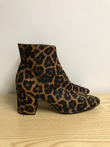 leopard pony hair boots