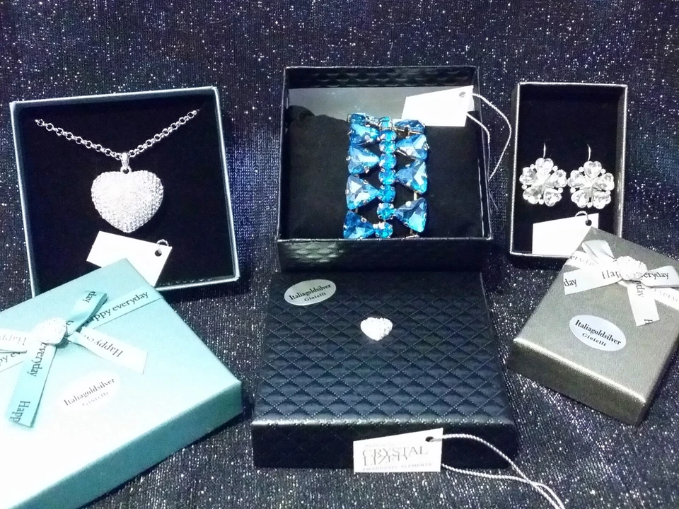 Orecchini Donna Pendenti Madreperla SWAROVSKI ORIGINALI Argento Gioielli Oro New - Immagine 3 di 4