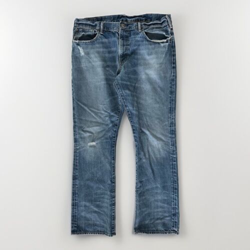 Ralph Lauren Denim & Supply Mens Jeans 38x32 Distressed Bootcut Blue Vintage