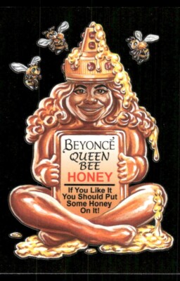 Beyonce Queen Bee Honey 2017 Topps Wacky Packages Sticker Card #1 (NM)