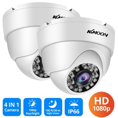 2PCS KKmoon 1080P 2MP CCTV Dome Camera Outdoor Waterproof Security AHD Camera