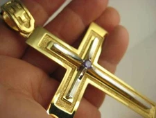 Priest -Bishop Pectoral Cross - Gold plated over brass - 264co