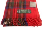 Highland Wool Blend Tartan Blanket / Throw Extra Warm Stewart Royal Tartan