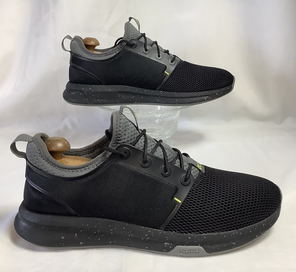 Kuru Atom Cloud Jet Black Citron Athletic Sneakers Shoes Men\'s sz 13 Wide. Kuru Atom Shoes Men main image 4