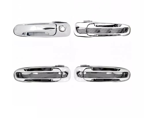 Front Rear Chrome External Outside Door Handle Kit Set 4pc for Ram Dakota Truck