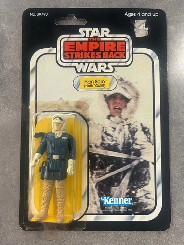 1980 Vintage Kenner Star Wars ESB 41 BACK Han Solo (Hoth) MOC Sealed w/ Case