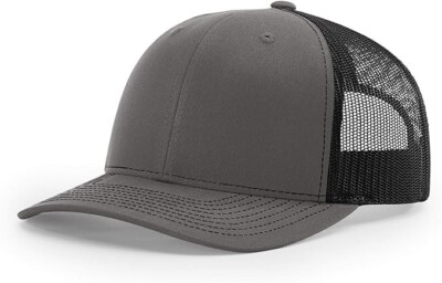 RICHARDSON Plain 112 Trucker Cap (Charcoal/Black) | eBay