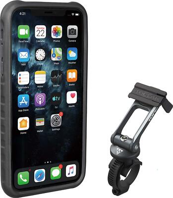 Topeak RideCase Mount Handyhülle iPhone 11 Pro Max Black/Gray mit Halter