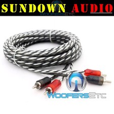SUNDOWN AUDIO SB2RCA-3 TWISTED 3 FT 2-CHANNEL RCA JACK CAR AMPLIFIER WIRE NEW