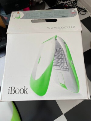 iBook G3 Shell 466MHz 320MB/20GB/DVD Key Lime Beauty Apple Rare