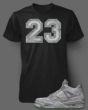 23 Graphic Sneaker Sport Tee Shirt Match KAWS J4 Pro Club Short Shaka Big Tall