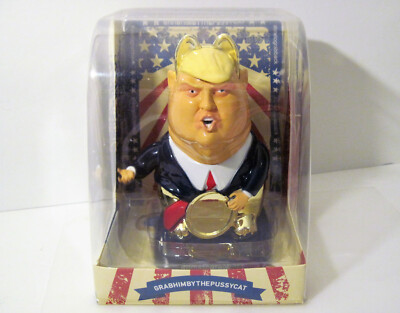 Rare President Trump MAGA Figure GrabHimByThePussyCat MOVING HAND   Solar Power