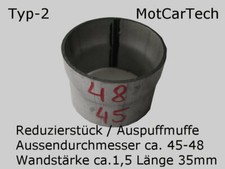 Adaptateur Tuyau D'Échappement - Réducteur - Manchon Réduction - 48 MM Sur