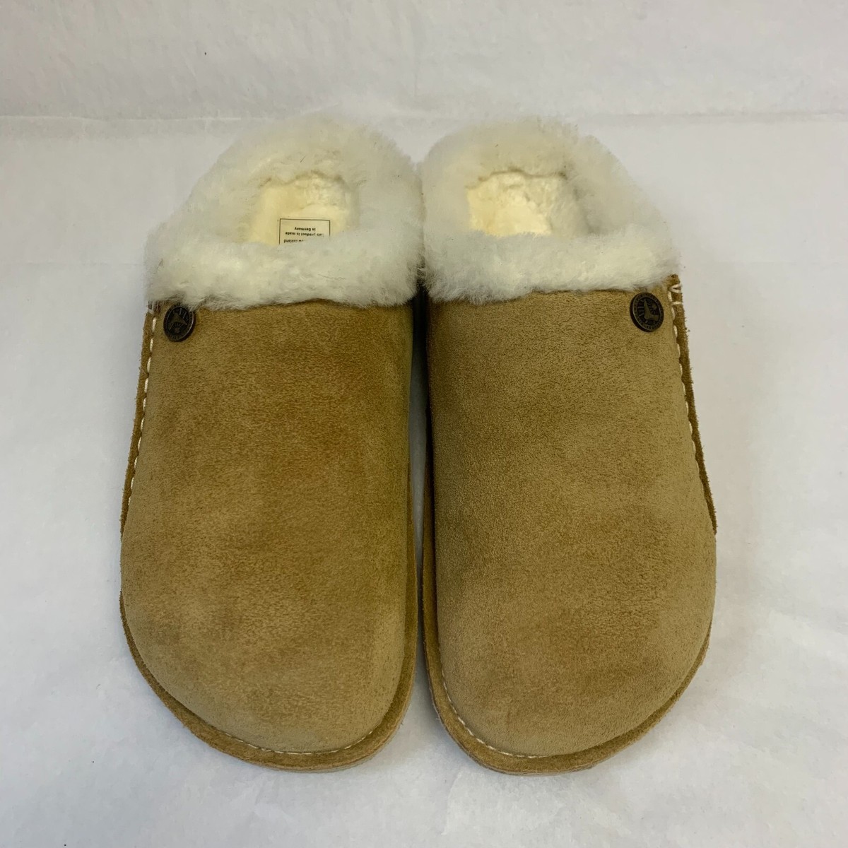 Birkenstock New w/ Box Zermatt Premium Shearling Mink Suede Crepe Sole  Regular