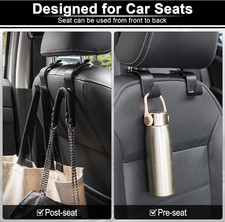 Gancho Para Reposacabezas De Auto, Organizador 4 Pzs Para Bolsas Y Ropa