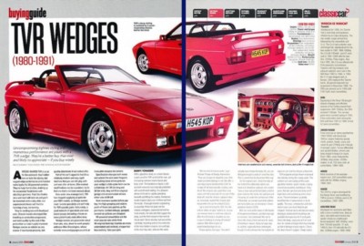 1990 TVR 400SE Review Report Print Car Article K73