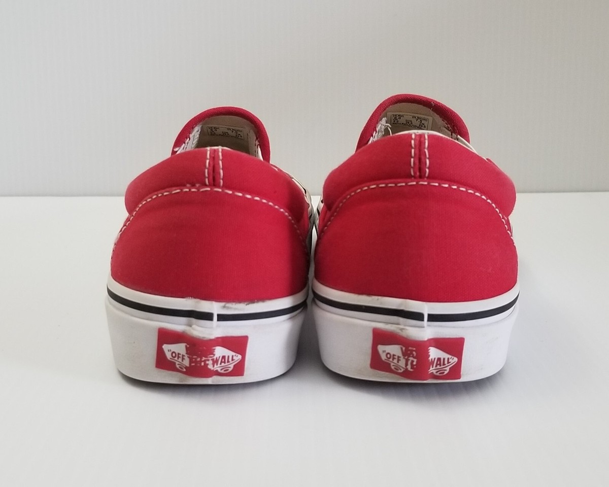 Vans Off The Wall Unisex Skate Shoes 500714 Checkered Red  display picture 1