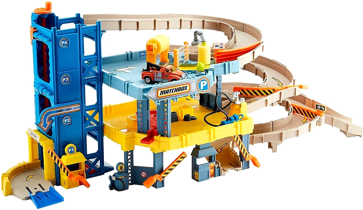 Matchbox mission on sale 4 level garage
