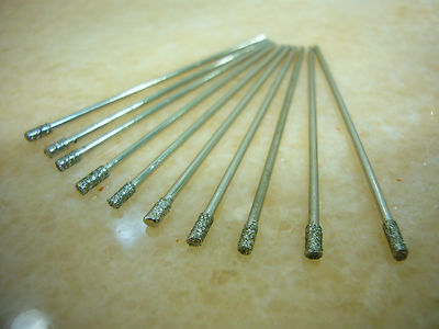 20 pieces 2MM THK Diamond coated tipped SOLID BITS drill drills bit hole saw