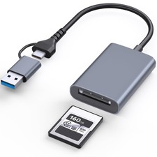 USBC/A 2in1 CFexpress Type A Card Reader with USB 3.2 Gen 2 10Gbps