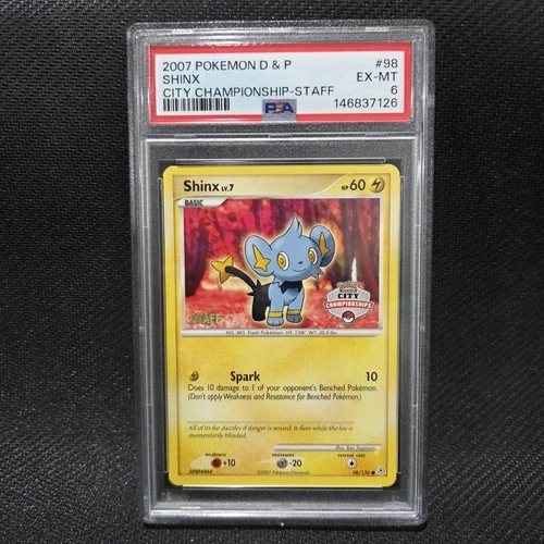 2007 Pokemon: SHINX 98/130 - [City Championships STAFF] [Diamond Pearl] - PSA 6