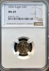 U.S. Mint 2026 American Gold Eagle $5 1/10 oz NGC MS69 Cert 8701371-221