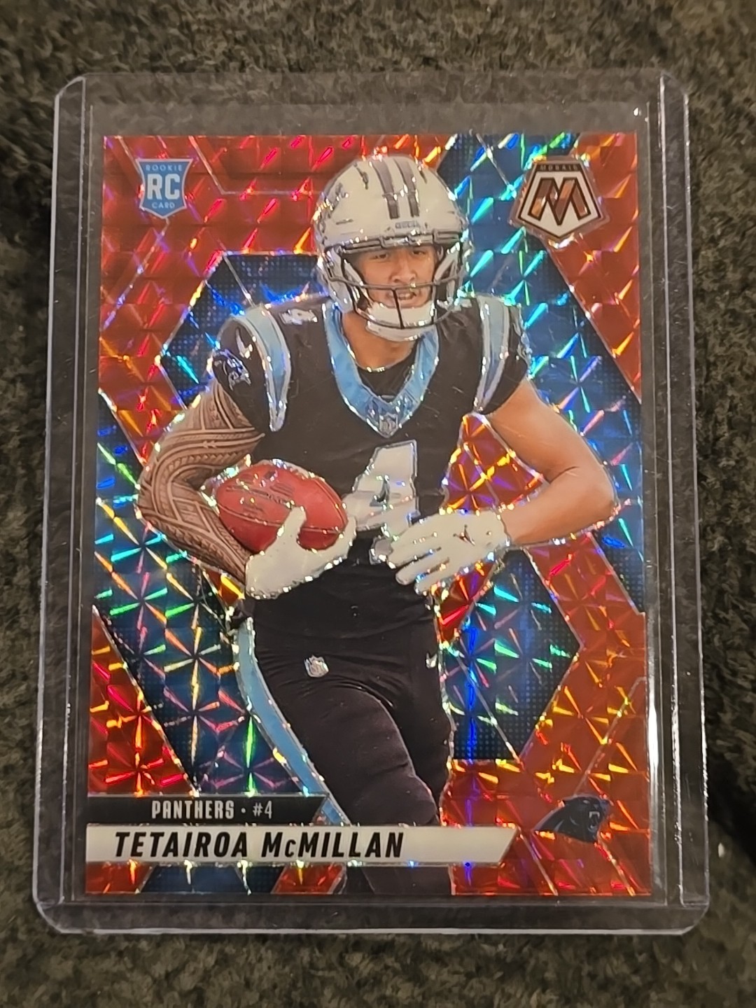 2025 Mosaic Tetairoa McMillan Rookies RC Red Rookie #309 Panthers