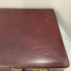 TUMI Burgandy Leather Hard Shell Briefcase with Combination Locks - Vintage VGC — photo 5