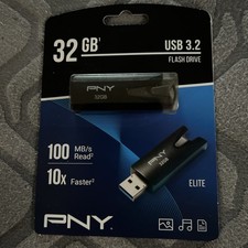 PNY 128GB Elite USB 3.2 Flash Drive - 100MB/s