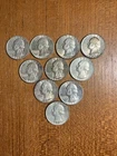 Washington Quarters Silver Lot of 10 Different Circulated Coins 1960-64