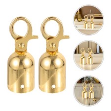  2 Pcs Decking Rope Fittings Cord Lock with Hook End Stopper Ends