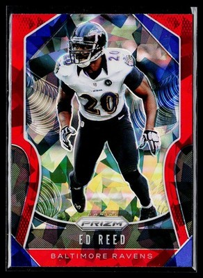 2019 Panini Prizm #274 Ed Reed Red Ice Baltimore Ravens