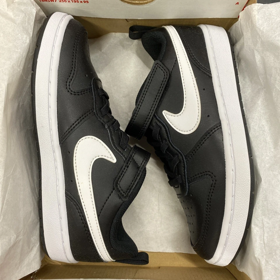 Nike Court Borough Low Size US 2 (Little Kid) Black/White - Image 4 of 4
