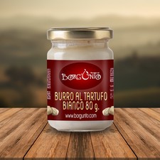 BURRO AL TARTUFO BIANCO E BIANCHETTO 80g, AZIENDA AGRARIA BORGUNTO